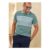 Cotton Traders Washed Jade Short Sleeve Stripe Jersey Polo Shirt