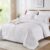 Coverless Duvet King Size 10.5 Tog- Soft & Breathable Luxurious Hollowfibre Quilt – Reversible Comforter for All Seasons (White,King)