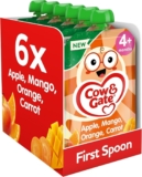 Cow & Gate Baby Food Pouch Apple Mango Orange & Carrot, 6 Months, 6x100g
