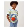 Crab Stripe T-Shirt Blue