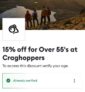 Craghoppers 15% off for the 55 or over