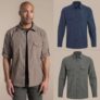 Craghoppers Mens Kiwi II Long Sleeved Shirt, roll up sleeves (4 colours) sizes S to 4XL – W/DFC code free delivery w/free sign up