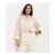 Cream Embroidered Patchwork Shirt