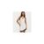 Cream Halter Lace Trim Asymmetric Mini Dress