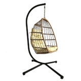 Cream Luxury Hanging Egg Chair with Cushion – Sold & shipped by Home Online Stores Limited
