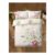 Cream Wild Bloom Panel Duvet Set Single