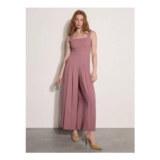 Crepe Wide-Leg Jumpsuit