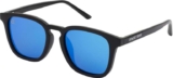 Cressi Riviera Unisex Sunglasses Polarized, Black Frame/Blue Lens