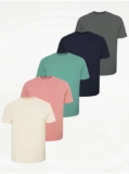 Crew Neck T-Shirts 5 Pack( Size-S)