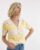 Crochet Patchwork Cardigan in Yellow Stripe, sizes 8/10 – 32/34