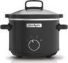 Crock-Pot Slow Cooker Removable Easy-Clean Ceramic Bowl 2.4 L (1-2 People Energy Efficient Black CSC046