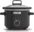 Crock-Pot Slow Cooker Removable Easy-Clean Ceramic Bowl 2.4 L (1-2 People Energy Efficient Black CSC046