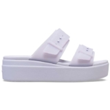 Crocs Unisex Brooklyn Buckle frosted low wedge Sandal – Size 3 UK