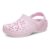 Crocs Unisex Kids Classic Clogs, Floral Cut-Out, Pink Milk UK2