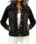 Cropped Denim Jackets Women Casual Denim Overshirt Button Down Jean Jacket with Chest Pockets Dressy Jackets for Fall Winter Solid Color Coats