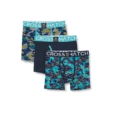 Crosshatch Linamo Mens Boxer Shorts, Pack of 3, Patterned Cotton