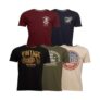Crosshatch Mens Motohub Five Pack T-Shirts