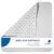Croydex Rubagrip Square Shower Mat – Secure Grip Suction Cups for a Non Slip Shower Mat with Anti Mould and Anti-Bacterial Additive 53x53cm
