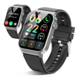 Csasan Smart Watch, Call-Enabled, 1.85 HD Touch, IP68, Black