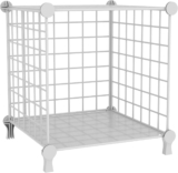 Cube Storage Shelf, Wire Cube Organizer with DIY Bookshelf, Multifunctional Shelving Unit for Office Living Room Kitchen Bathroom, White ATTJL01W