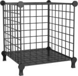 Cube Storage Unit, Metal Shelving Unit with DIY Bookshelf, Black