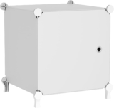 Cube Storage Unit with Doors, Cube Organizer for Bedroom, Wardrobe & Under Stairs, 30x30x30cm Compartments, Space-Saving Closet Storage, Cloud White ATTSL1002 (Cloud White)