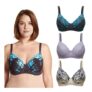Curve Muse 3-Pack Balconette Underwire Lace Bra, 38DD