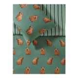 Cute Capybara Reversible Single Duvet Set