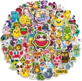 Cute Stickers for Water Bottles, 100PCS Waterproof Vinyl Stickers, Cute Animal Design for Classroom, Teacher Prizes, Laptop, Notebook, Phone Case