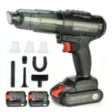 Cutigic Cordless Car Vacuum, 30000Pa, Dual Battery, 20min Runtime