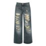 Cutout Trousers Jeans Blue-Grey by RED by EMP