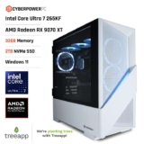 CyberPowerPC Luxe Gaming PC ( AMD Radeon RX9070XT / Core Ultra 265KF / 32GB / 2TB / Z890 / Liquid Cooling )CyberPowerPCUK/FBA