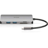 D-Link DUB-M810 8-In-1 USB-C Hub with Power Delivery, HDMI 1.4, Gigabit Ethernet RJ-45, 3 USB 3.0 Ports