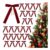 DARENYI 24Pcs Velvet Red Christmas Tree Bows