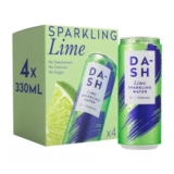 DASH Lime Sparkling Water 4 X 330ml