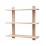 DEAL STACK – 3-Tier Floating Shelves, Over-Toilet Rustic Wall Shelf, 60cm, Black