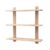 DEAL STACK – 3-Tier Floating Shelves, Over-Toilet Rustic Wall Shelf, 60cm, Black