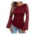 DEAL STACK – Grace Karin Womens Lace Blouse with Sheer Bell Sleeves