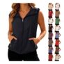 DEAL STACK – Lightweight Womens Gilet UPF50 Vest with Pockets, Black XL