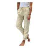 DEAL STACK – Linen Trousers for Women Petite Summer Lightweight with Pockets