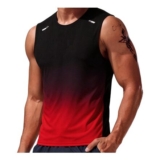 DEAL STACK – Mens UK Crew Neck Sleeveless Quick Dry Red Tank Tops