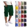 DEAL STACK – SXcggal Cargo Shorts Men Quick-Dry Multi-Pocket Dark Green XXL
