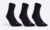 DECATHLON High Sports Socks RS 100 Tri-Pack – Black