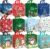 DECHISY 12Pack Small Christmas Bags, Non-Woven Reusable Christmas Bags, Xmas Tote Bag for Presents Shopping Party (272010 cm)