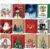 DECHISY 24 Pack Gift Bags, Small Christmas Bags for Presents, 18x10x23cm Christmas Gift Bags with Handles in 12 Designs, Multipack Xmas Paper Bags for Party Favour, Xmas Decoration