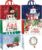 DECHISY 6 Pack Extra Large Christmas Bags, Reusable Non-Woven Christmas bags with Handle for Xmas Presents Shopping (43 32 17.3 cm)
