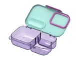 DÉCOR 1.7L Purple and Green Bento Box