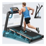 DECORCN Foldable Home Treadmill, 4.5HP, 20 Incline Levels, 150kg