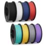 DEEPLEE Matte PLA 3D Printer Filament 1.75mm 250G x 8 Bundle – Sold by YES-TECH FBA
