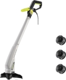 DEKOPRO 250W Electric Grass trimmer, 23cm Corded Twin-line Trimmer with Automatic Feed for Lawn, Garden, Weed & Edging(Extension Cord Not Included)